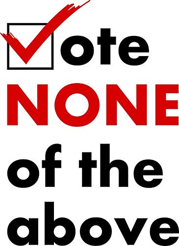 None Of The Above Vinyl Decal Sticker 5”