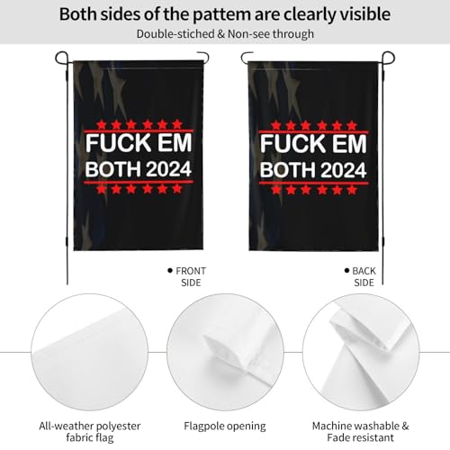 2024 Double-Sided Garden Flag: Trump vs. Biden