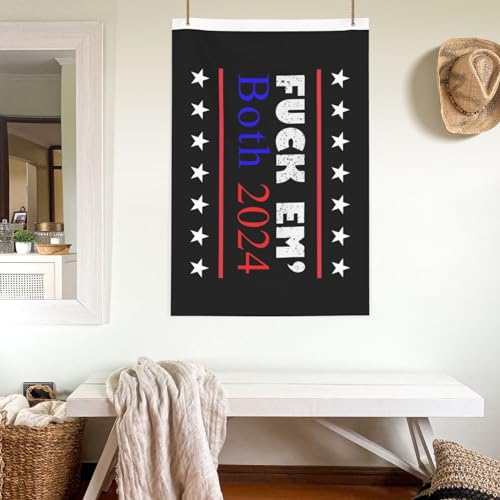 Double-Sided 2024 Trump and Biden Flag