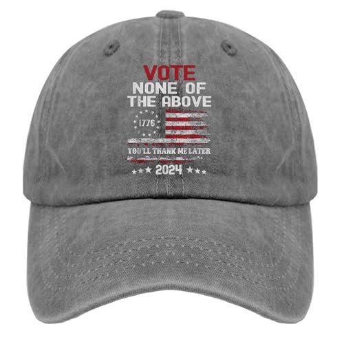 Stylish Women's Baseball Cap: Vote None of The Above
