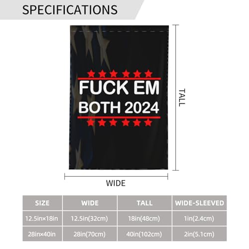 2024 Double-Sided Garden Flag: Trump vs. Biden
