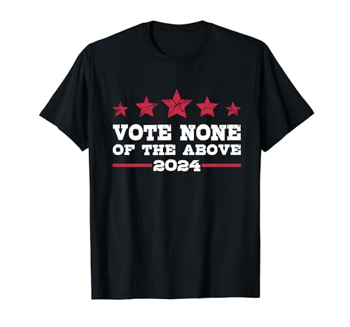 Vote None of the Above Flag T-Shirt
