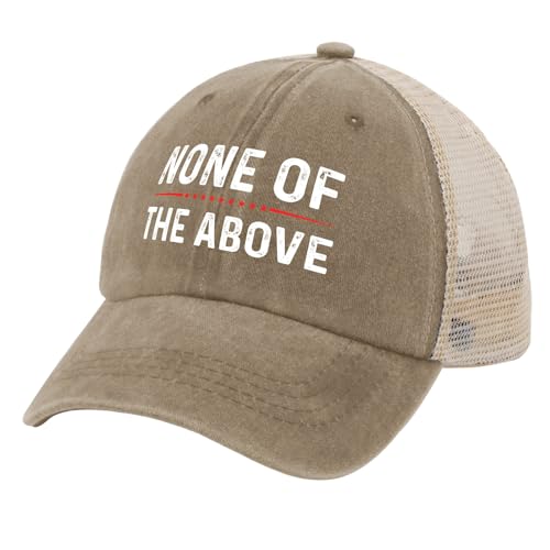 Women’s Vote None Baseball Caps: Biden & Trump