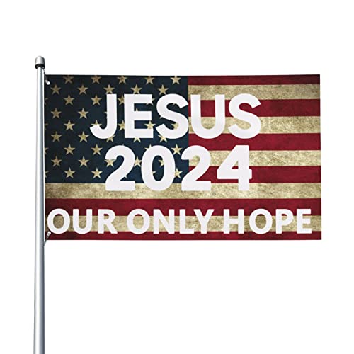 Jesus 2024 Our Only Hope Flag - 3x5 Ft