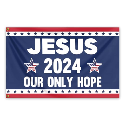 Jesus 2024 Hope Flag - Double-Sided 3x5 Ft