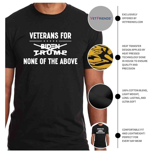 None of The Above 2024 Veterans T-Shirt