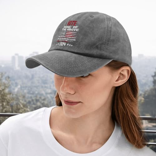 Stylish Women's Baseball Cap: Vote None of The Above
