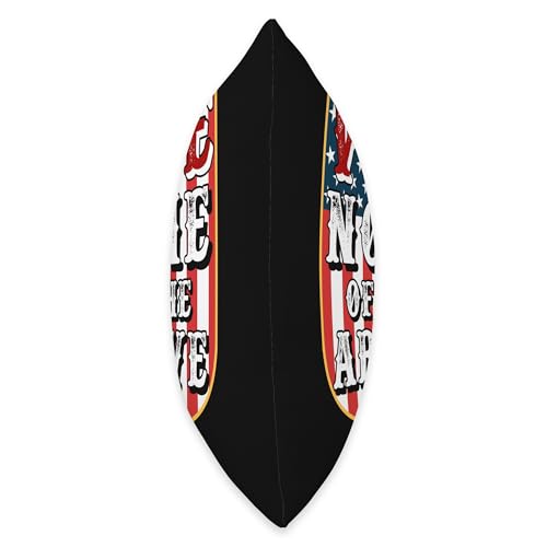 Funny US Flag Throw Pillow: Vote None of the Above