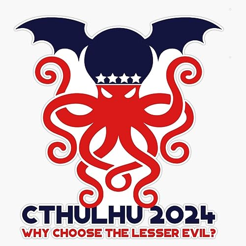 Cthulhu 2024: Choose the Lesser Evil Bumper Sticker