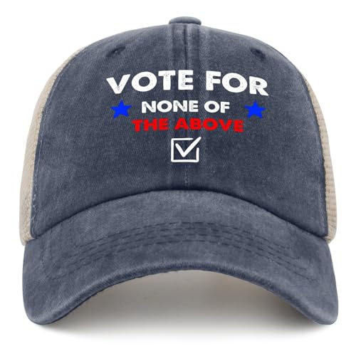 Funny 'Vote None' Adjustable Baseball Cap