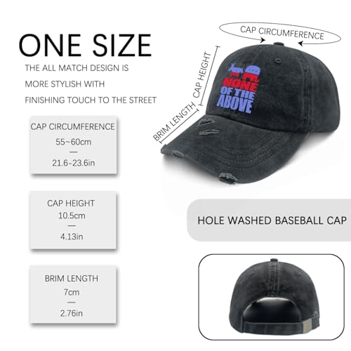 Funny 'None of The Above' 2024 Election Hat