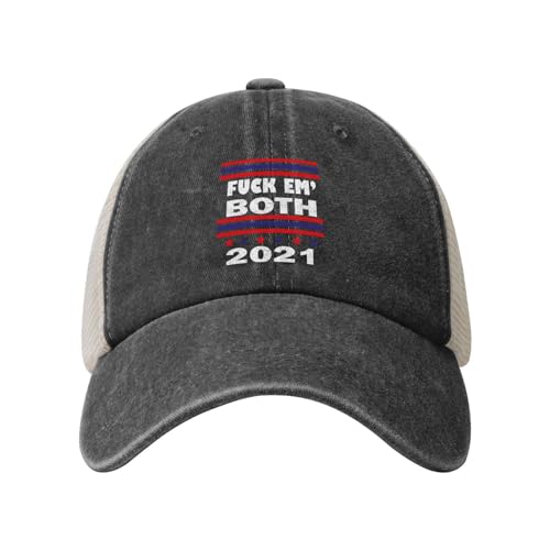 Uvqxq 'F*** Em' Both' Cowboy Hat - Black