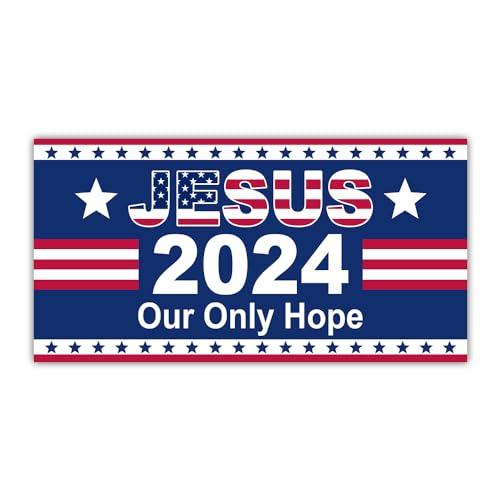 Jesus 2024: Our Only Hope Bumper Sticker