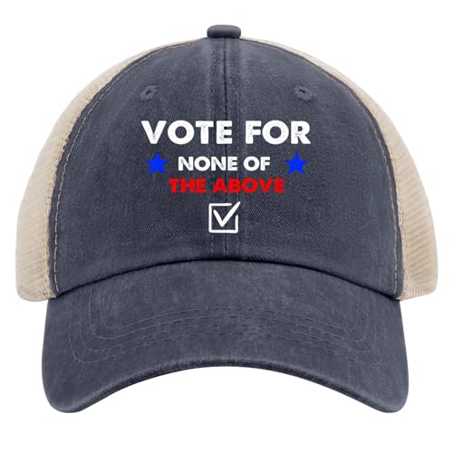 Funny 'Vote None' Adjustable Baseball Cap