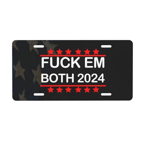 2024 Trump vs. Biden Metal License Plate