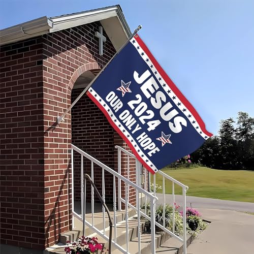 Jesus 2024 Hope Flag - Double-Sided 3x5 Ft