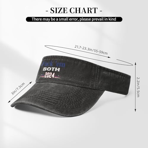 2024 Trump vs. Biden Visor Hat - Black