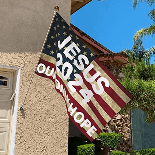 Jesus 2024 Our Only Hope Flag - 3x5 Ft
