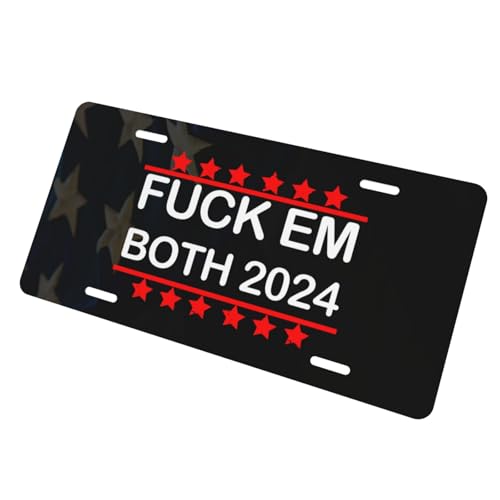 2024 Trump vs. Biden Metal License Plate