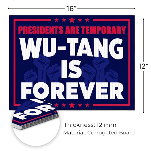 Humorous Double Sided Political Yard Sign 2024