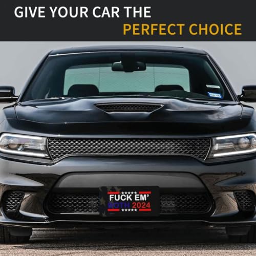 Personalized Fuck Em Both 2024 License Plate