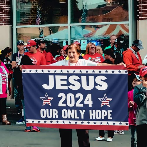 Jesus 2024 Hope Flag - Double-Sided 3x5 Ft