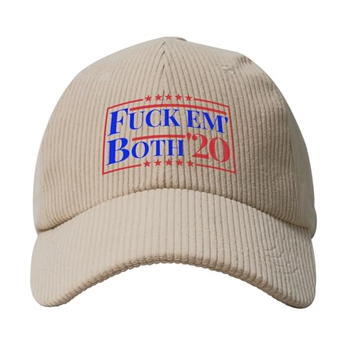 Fuck Em' Both Corduroy Baseball Cap