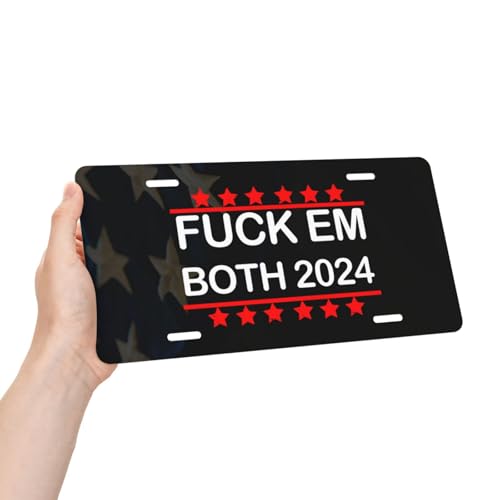 2024 Trump vs. Biden Metal License Plate