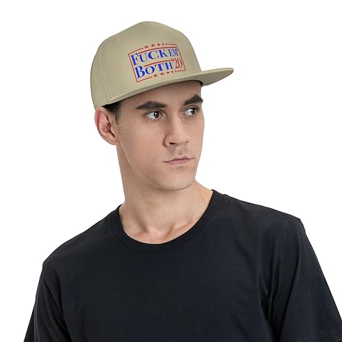 Flat Brim Hat: Fuck Em' Both Cap