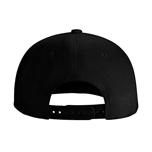 Black Flat Brim 'Fuck Em' Both' Baseball Cap