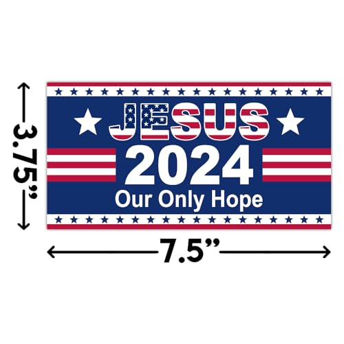 Jesus 2024: Our Only Hope Bumper Sticker