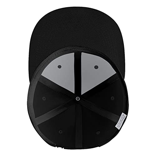 Black Flat Brim 'Fuck Em' Both' Baseball Cap