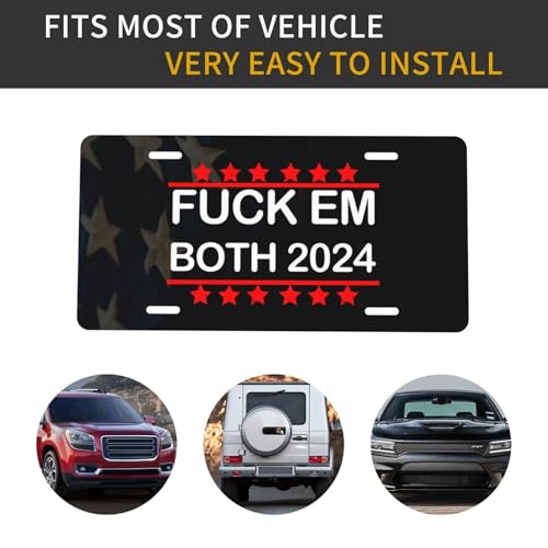 2024 Trump vs. Biden Metal License Plate