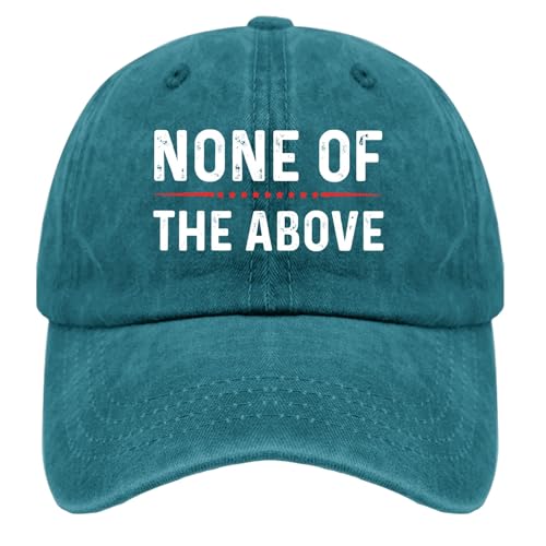 Vote None of The Above Vintage Baseball Cap