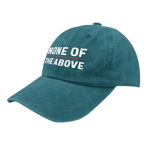 Vote None of The Above Vintage Baseball Cap
