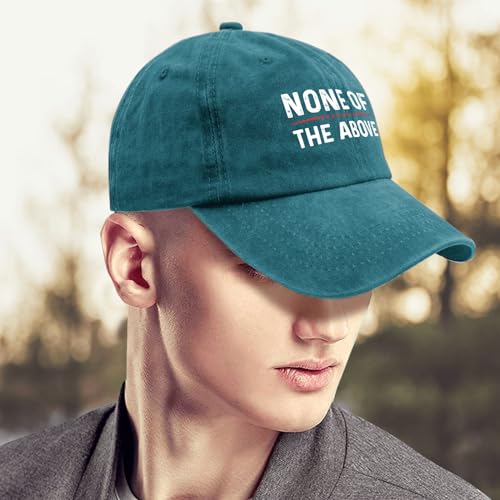 Vote None of The Above Vintage Baseball Cap