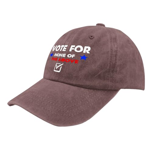 Stylish 'Vote None of The Above' Baseball Caps