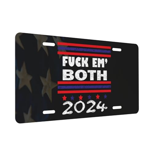 2024 Trump and Biden License Plate Tag
