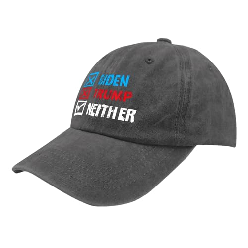 Funny Vote None of The Above Baseball Caps