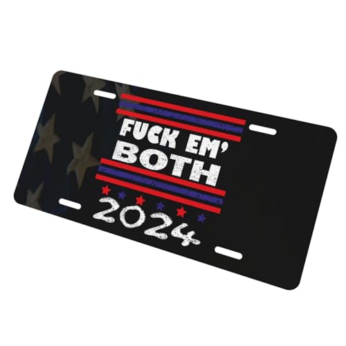 2024 Trump and Biden License Plate Tag