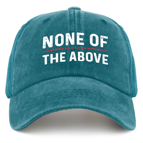 Vote None of The Above Vintage Baseball Cap