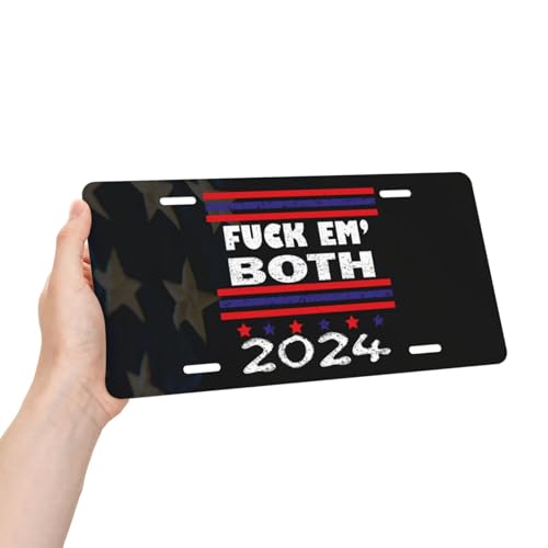 2024 Trump and Biden License Plate Tag