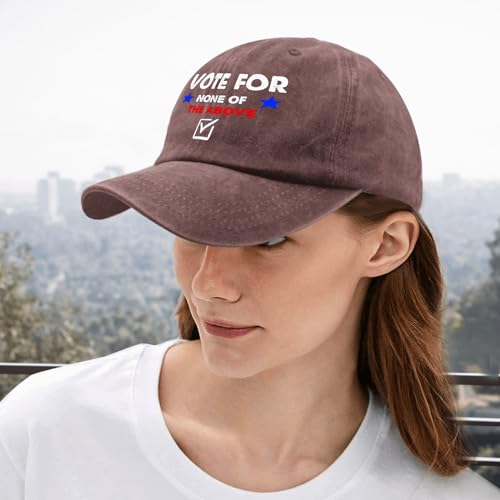 Stylish 'Vote None of The Above' Baseball Caps