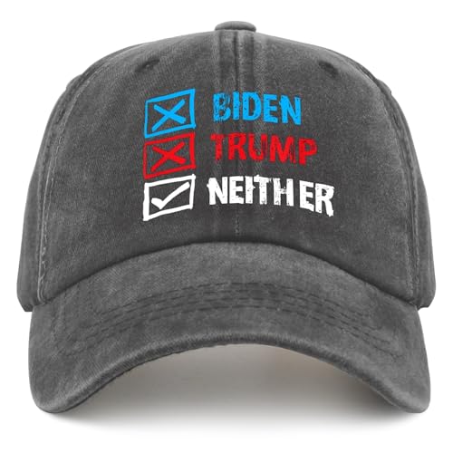 Funny Vote None of The Above Baseball Caps