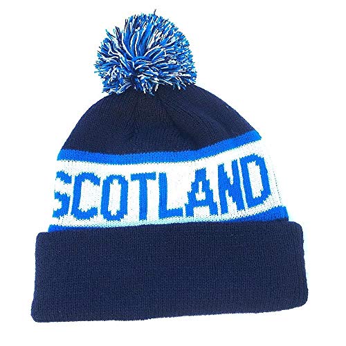 Scotland Rugby Union Beanie Hat Blue By Elgate