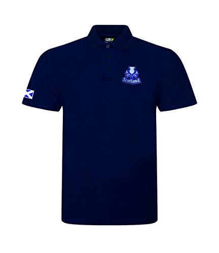 Scottish Adults Rugby Shirt - Super Lemon Blue XL