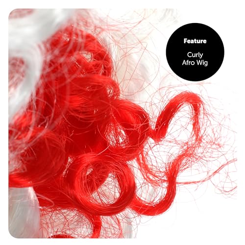 England Supporter Wig Set for Rugby Fans - Pack of 3