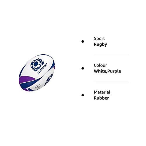 Scotland supporter rugby ball by Gilbert, size 5