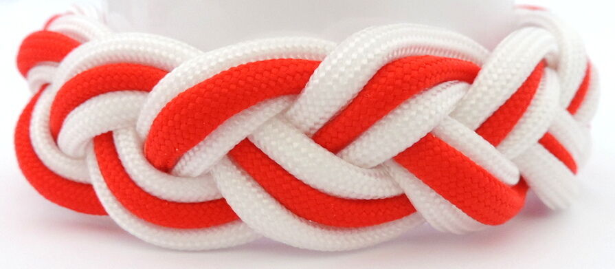 England Flag Colours Paracord Wristband