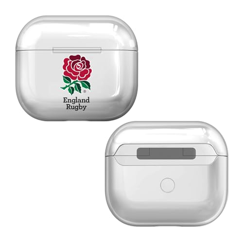 England Rugby Union Clear Hard Crystal AirPods Case